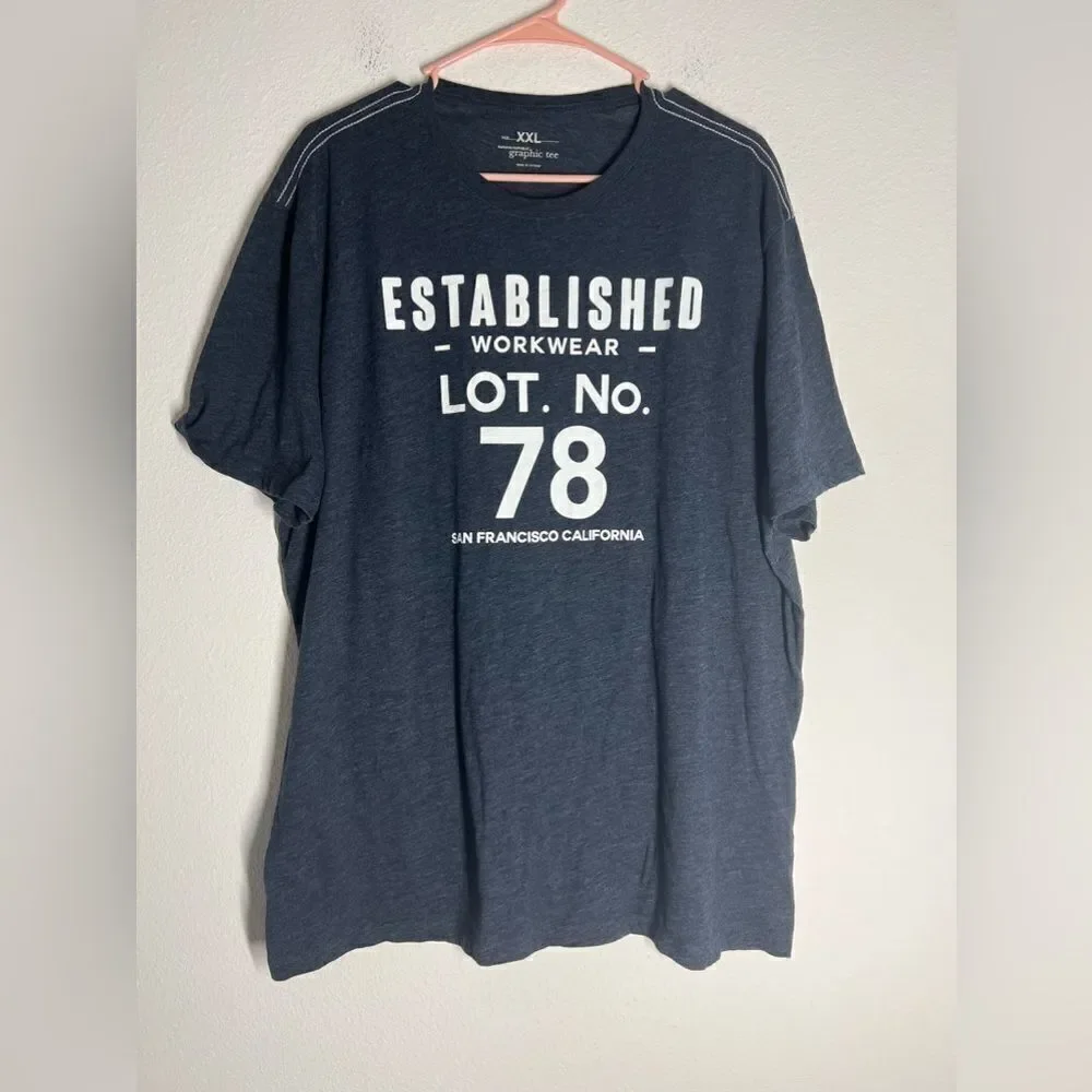 Banana Republic Graphic Tee Gray Size XXL